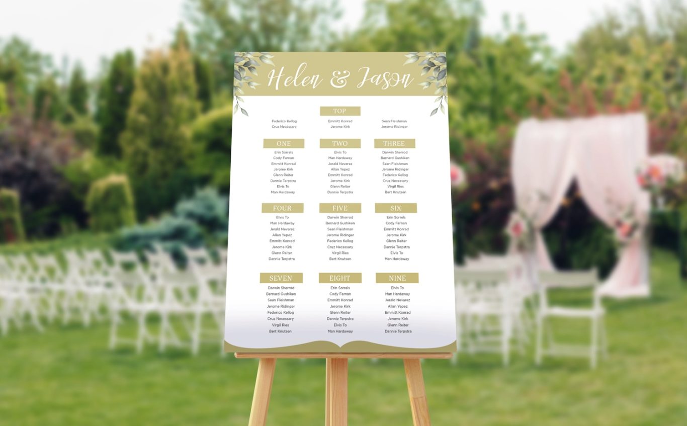 Table Plans